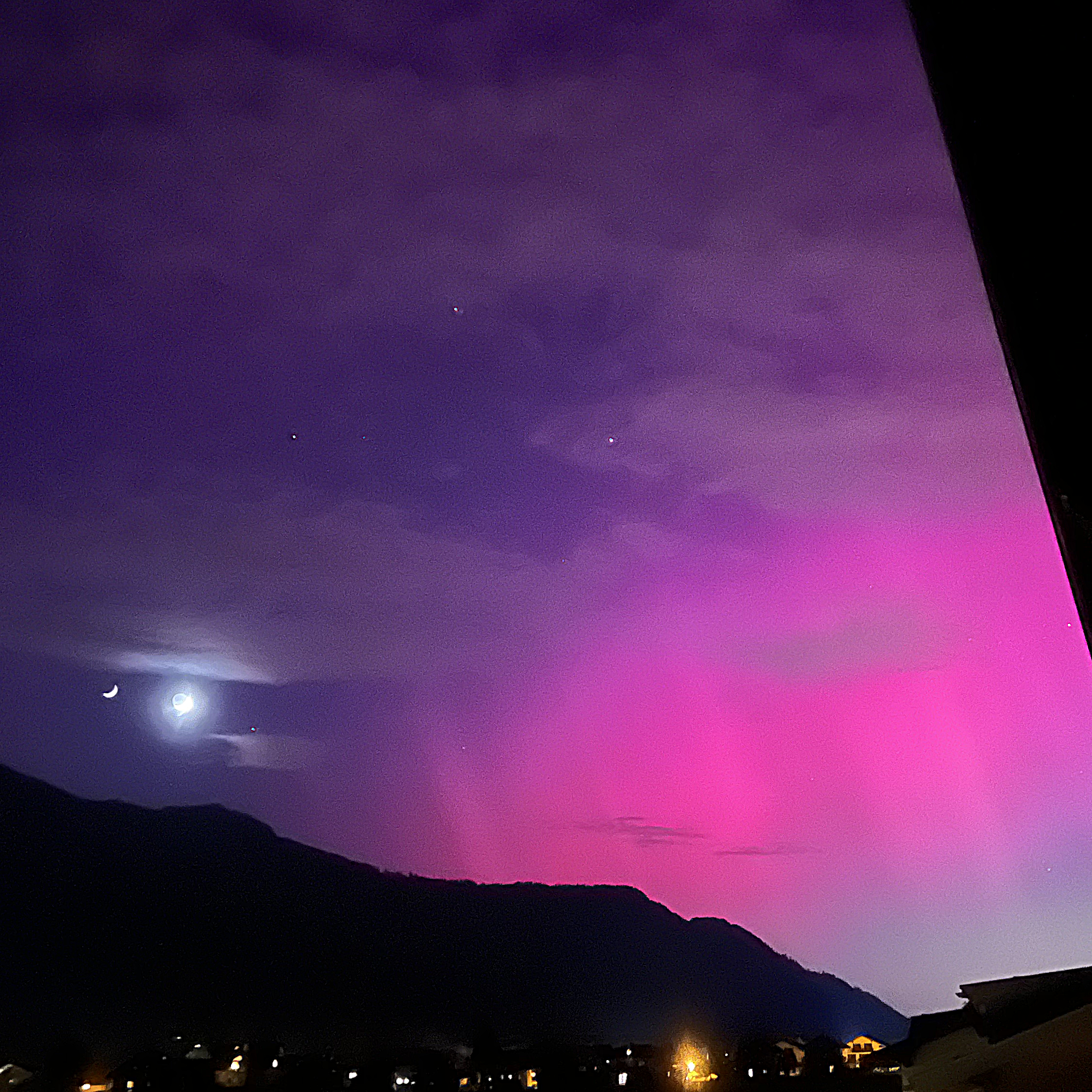  observation of aurora borealis