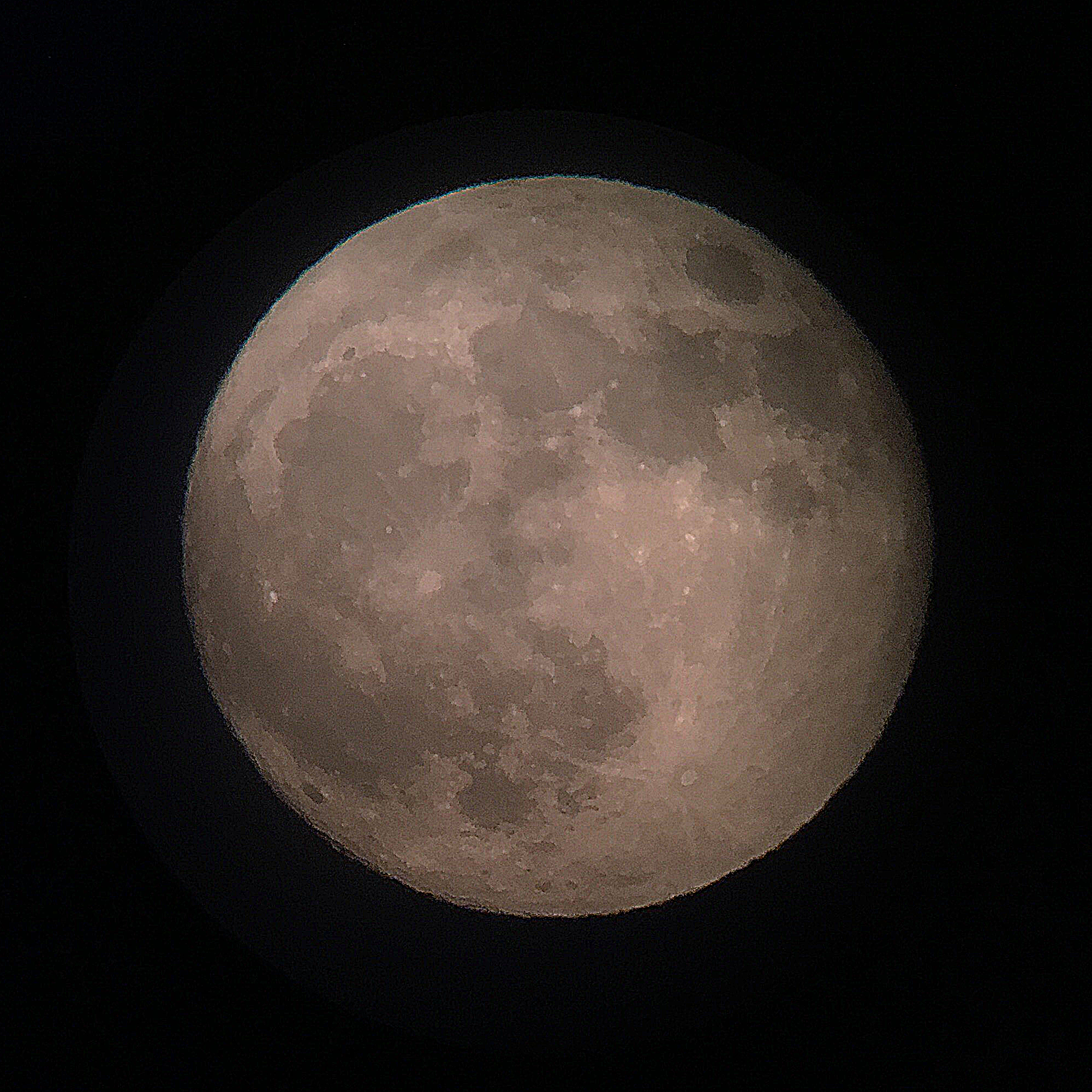 Close-up observation of the Moon